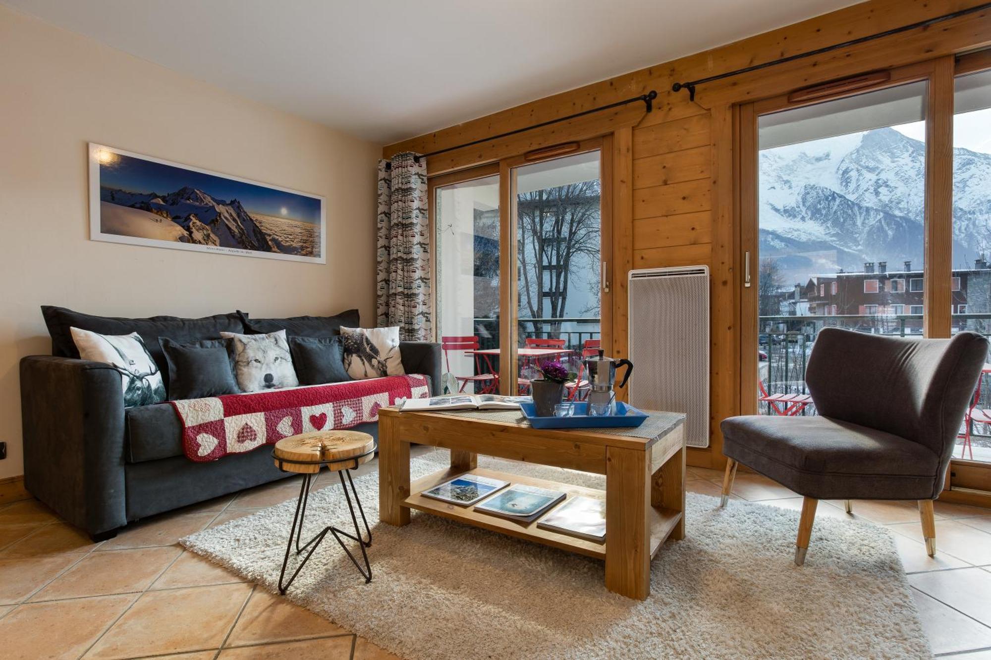 Appartement Belle Vue - Happy Rentals Chamonix Exteriör bild