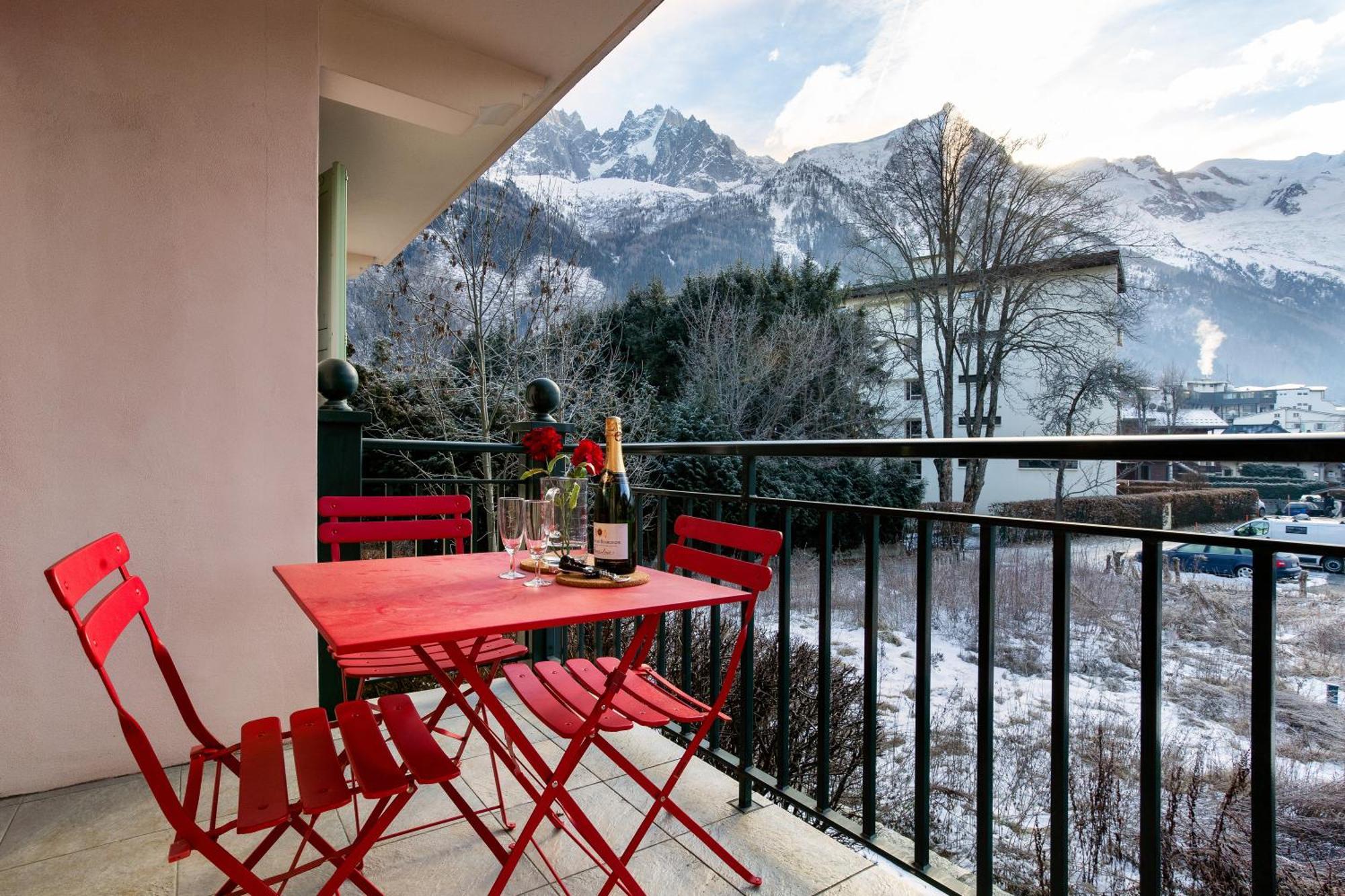 Appartement Belle Vue - Happy Rentals Chamonix Exteriör bild